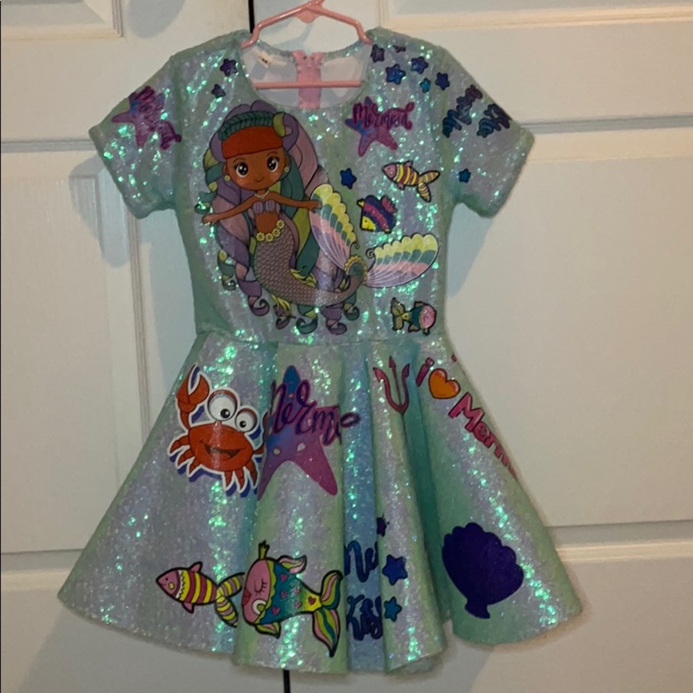 Girls Sequin Mermaid Dress